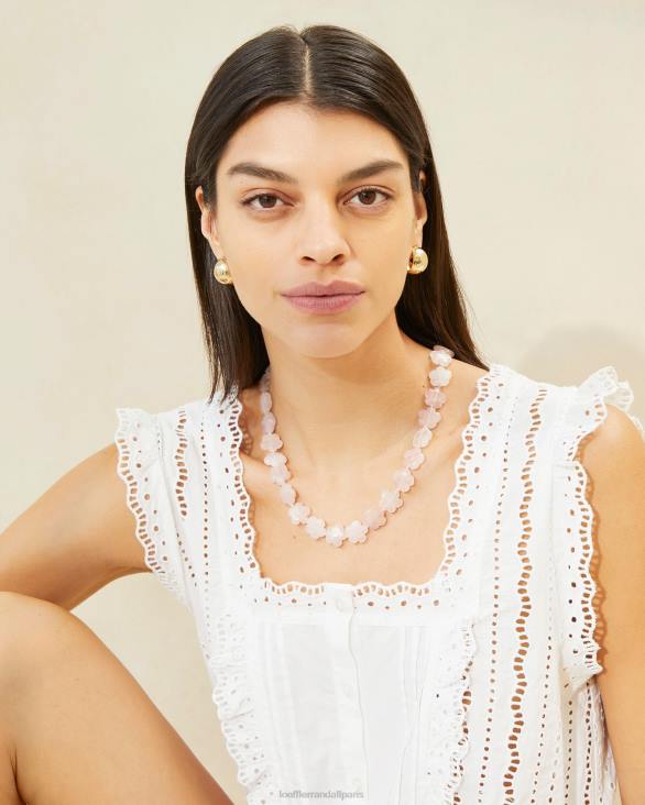 femmes Loeffler Randall ballet collier de perles florales mina accessoires 8HL8411