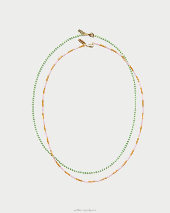 femmes Loeffler Randall multicolore brillant ensemble de colliers de perles soo accessoires 8HL8408