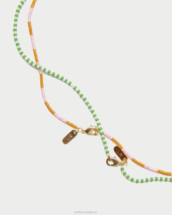 femmes Loeffler Randall multicolore brillant ensemble de colliers de perles soo accessoires 8HL8408