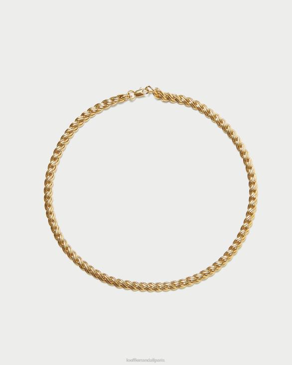 femmes Loeffler Randall or collier chaîne à cadenas allegra accessoires 8HL8409