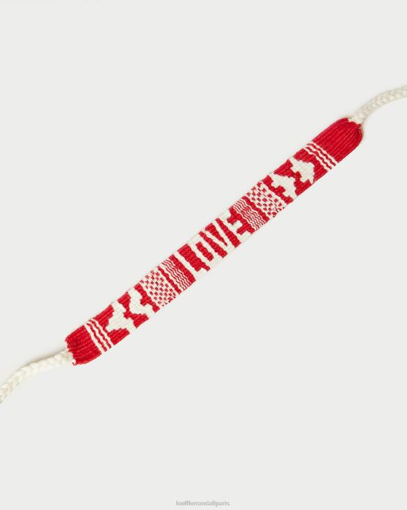 femmes Loeffler Randall rouge/rose j'aime les bracelets xoxo accessoires 8HL8406