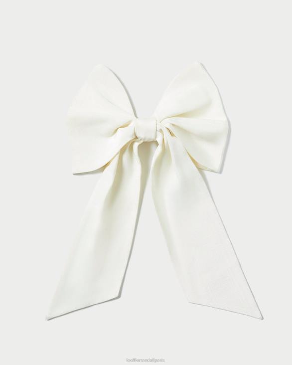 femmes Loeffler Randall crème arc de cheveux surdimensionné cherie accessoires 8HL8160