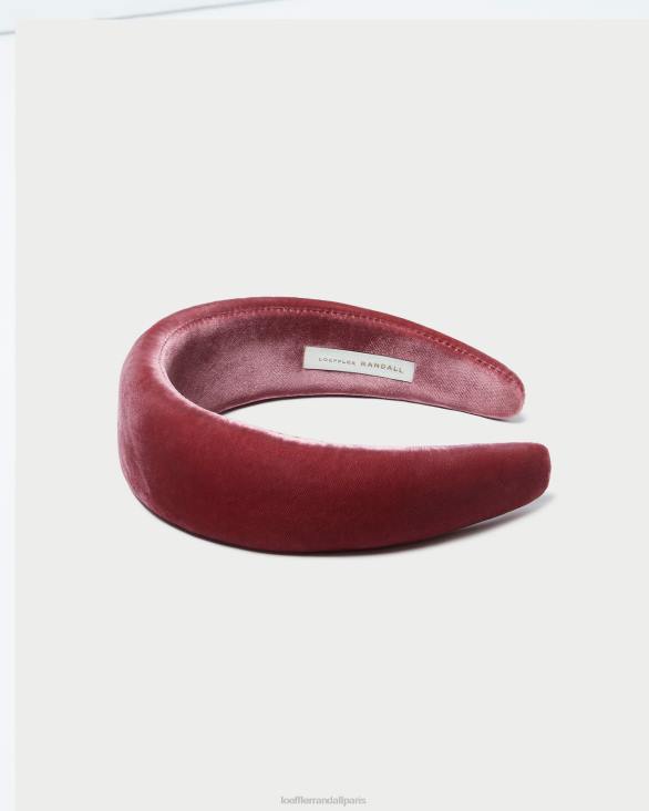 femmes Loeffler Randall thé rose bandeau en velours bellamy accessoires 8HL8152