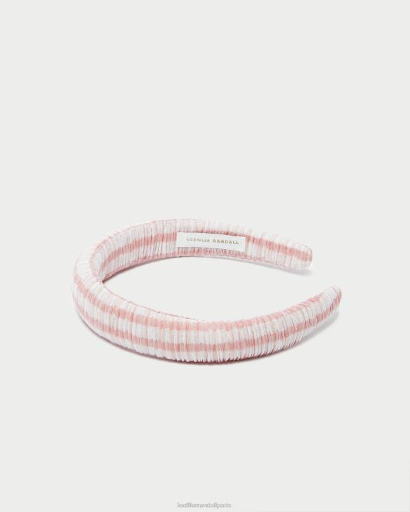 femmes Loeffler Randall vichy rose tendre bandeau gonflé marina accessoires 8HL8163