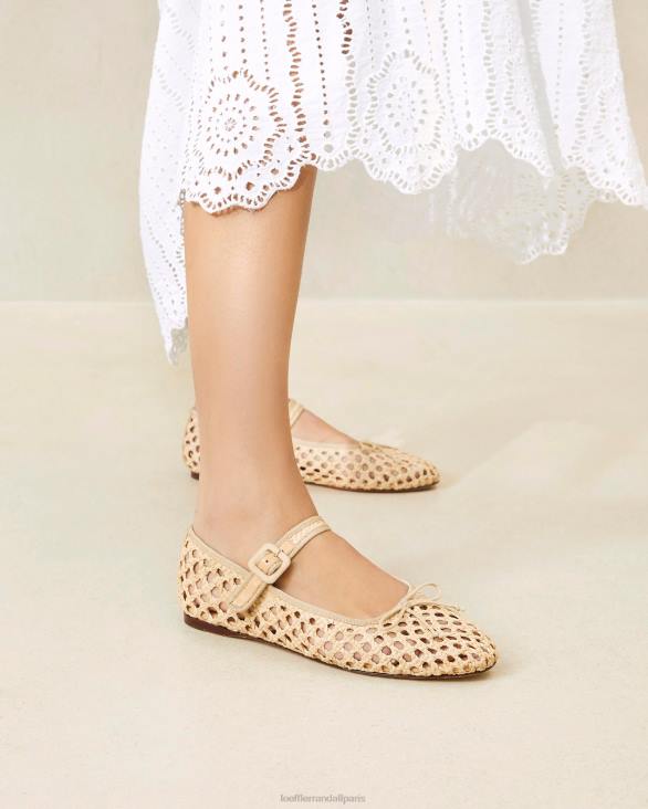 femmes Loeffler Randall naturel Chiara Mary Jane chaussures 8HL8304