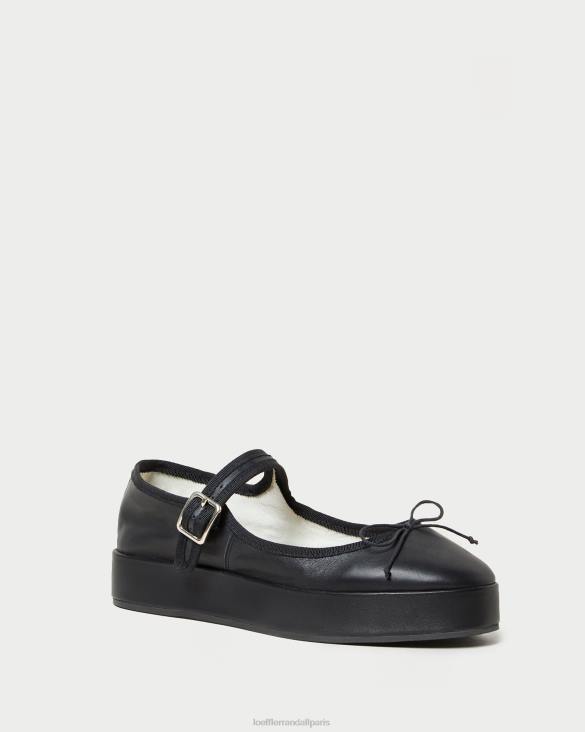 femmes Loeffler Randall noir plate-forme Leah Mary Jane chaussures 8HL8297