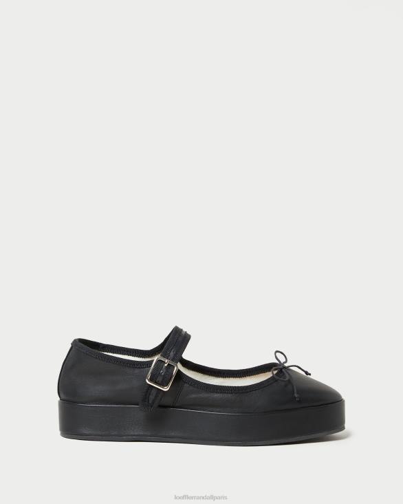 femmes Loeffler Randall noir plate-forme Leah Mary Jane chaussures 8HL8297