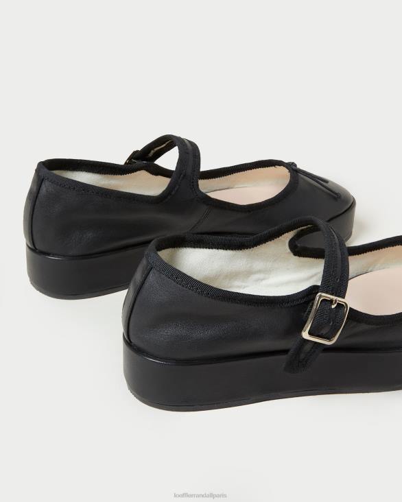 femmes Loeffler Randall noir plate-forme Leah Mary Jane chaussures 8HL8297