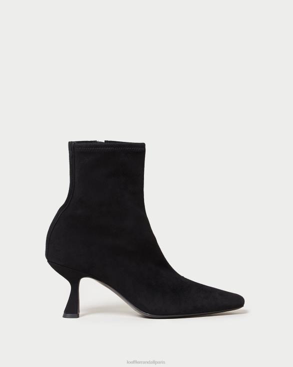 femmes Loeffler Randall noir bottines courbées en daim thandy chaussures 8HL8289