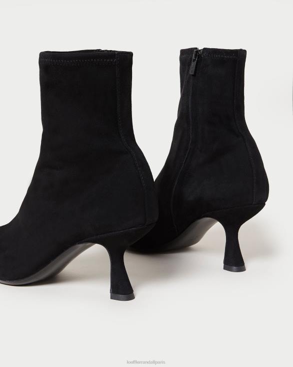 femmes Loeffler Randall noir bottines courbées en daim thandy chaussures 8HL8289