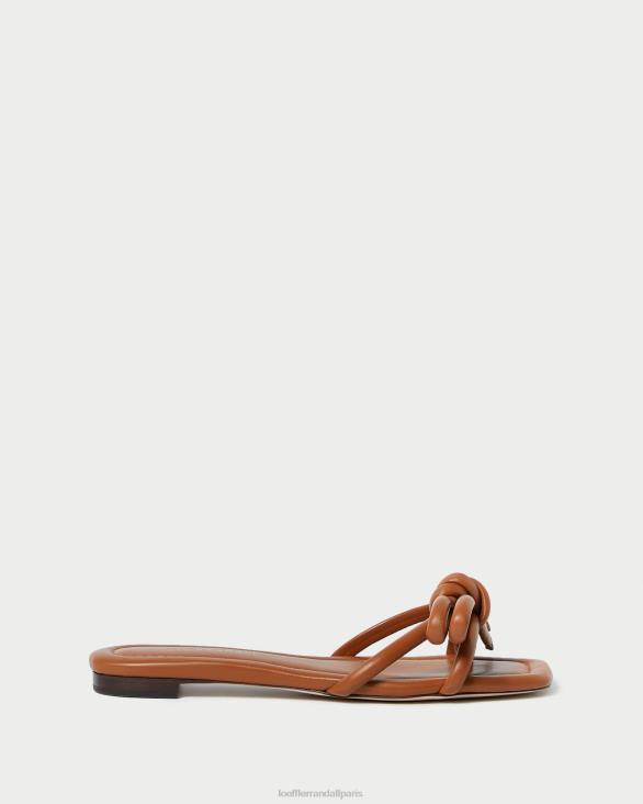 femmes Loeffler Randall Charpente sandale à nœud hadley marron chaussures 8HL8119
