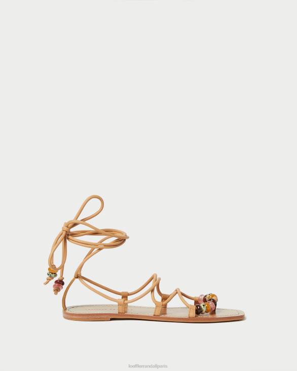 femmes Loeffler Randall Miel sandale à lacets avec nœud Colleen chaussures 8HL8135