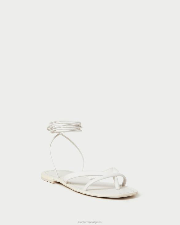 femmes Loeffler Randall blanc du désert sandale portefeuille lilla blanche chaussures 8HL8118