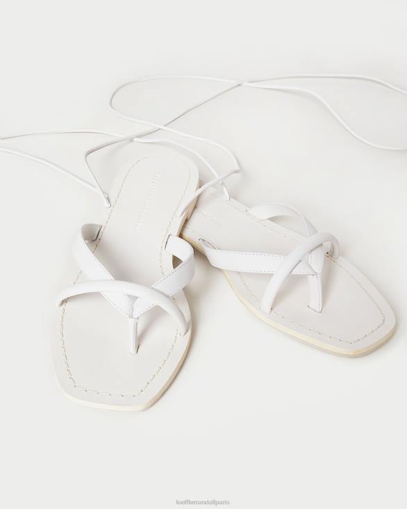 femmes Loeffler Randall blanc du désert sandale portefeuille lilla blanche chaussures 8HL8118
