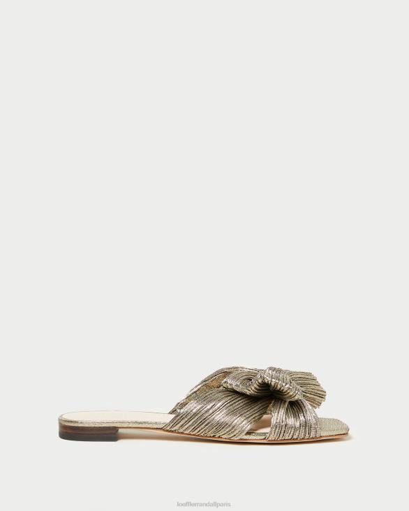 femmes Loeffler Randall or foncé toboggan à arc Daphné chaussures 8HL8115