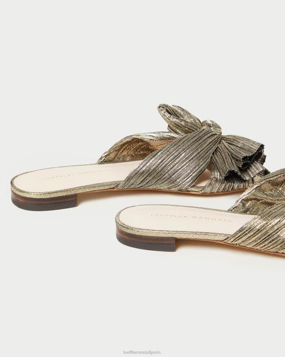 femmes Loeffler Randall or foncé toboggan à arc Daphné chaussures 8HL8115