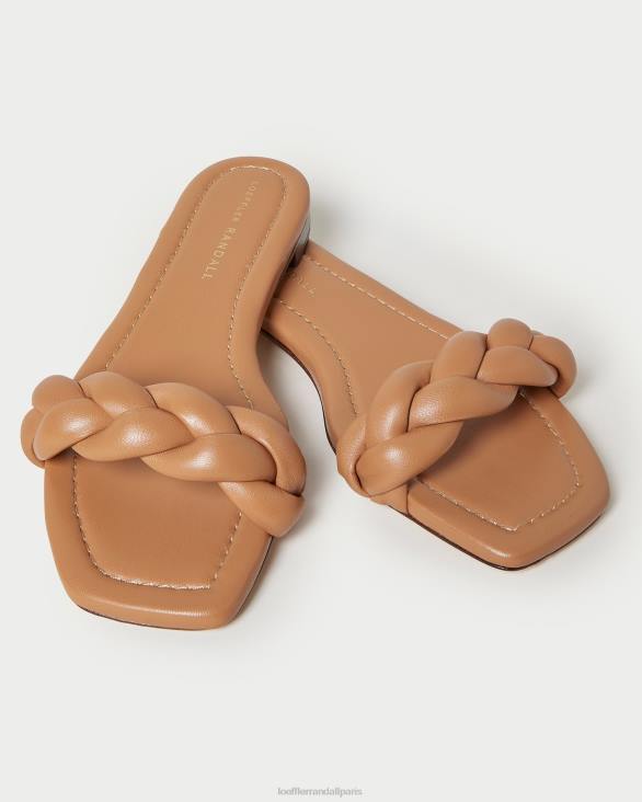 femmes Loeffler Randall sable foncé sandale tressée jackson chaussures 8HL8107