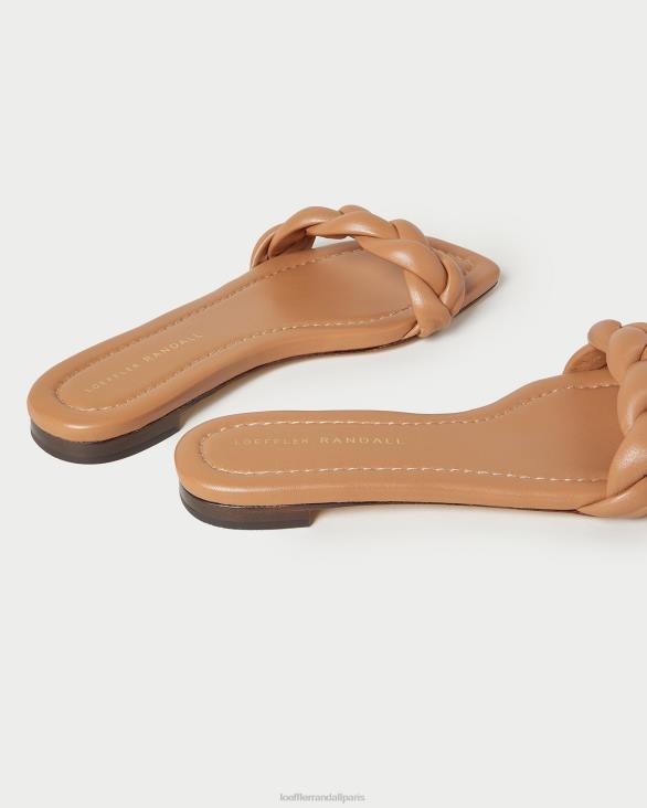 femmes Loeffler Randall sable foncé sandale tressée jackson chaussures 8HL8107