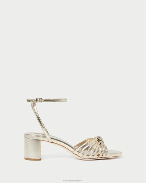 femmes Loeffler Randall Champagne nœud olivia mi-talon chaussures 8HL851