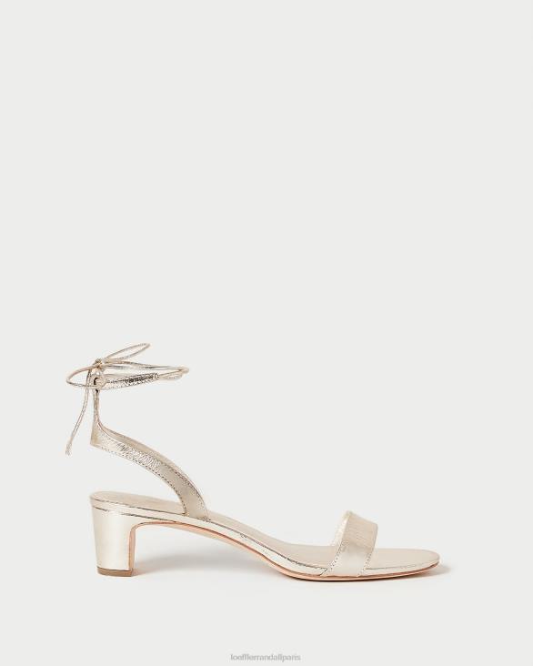 femmes Loeffler Randall Champagne sandale à talon mi-haut jackie chaussures 8HL812