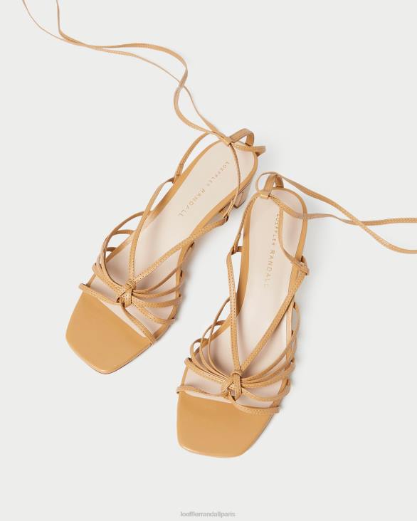 femmes Loeffler Randall Miel lola noeud à lacets mi-talon chaussures 8HL897