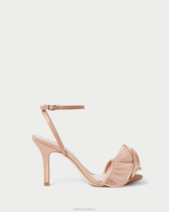 femmes Loeffler Randall beauté sandale à talon et volants Estella chaussures 8HL891