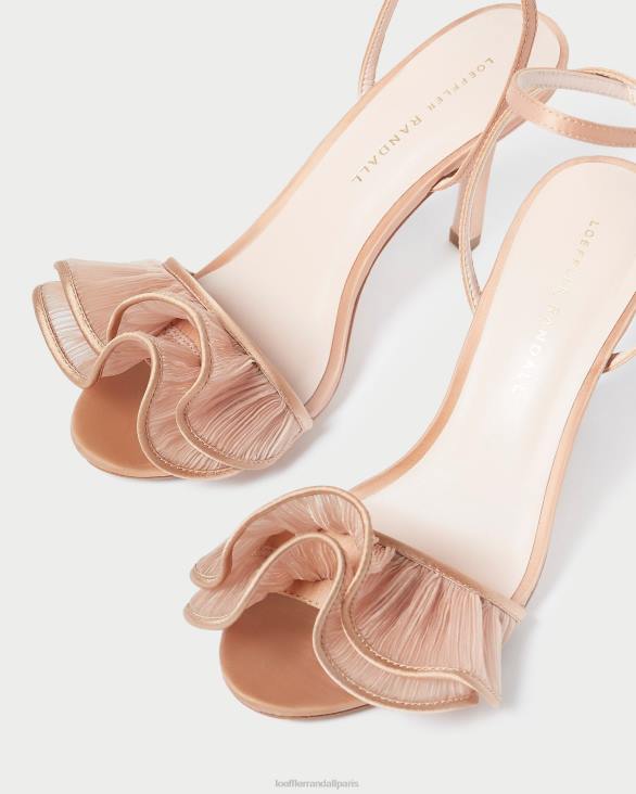 femmes Loeffler Randall beauté sandale à talon et volants Estella chaussures 8HL891