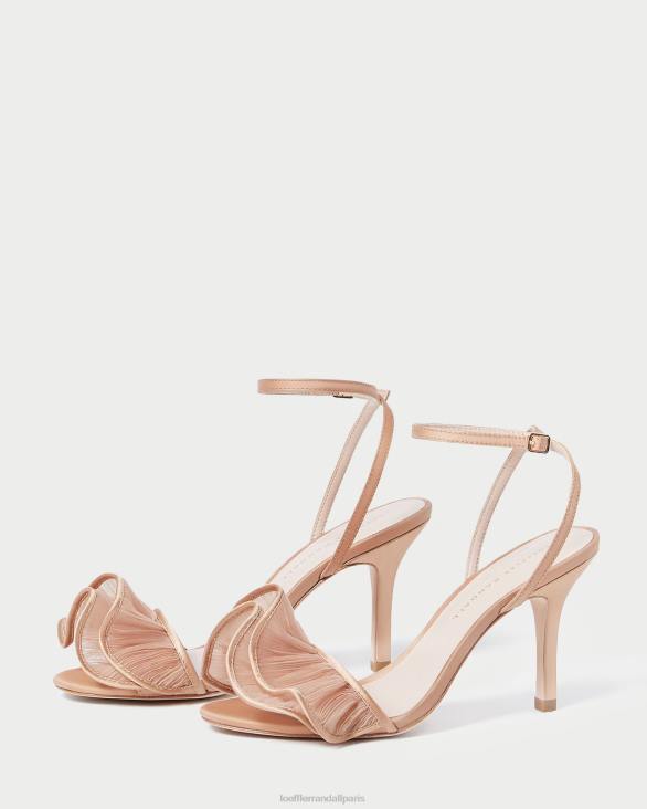 femmes Loeffler Randall beauté sandale à talon et volants Estella chaussures 8HL891