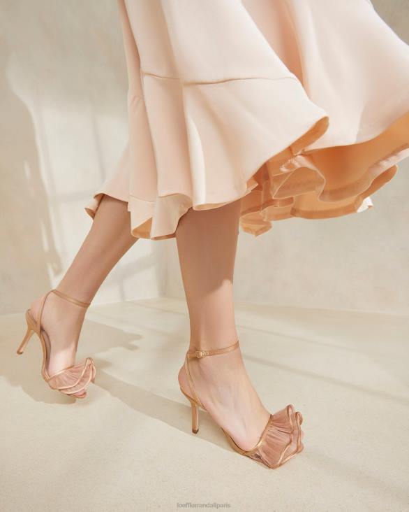 femmes Loeffler Randall beauté sandale à talon et volants Estella chaussures 8HL891