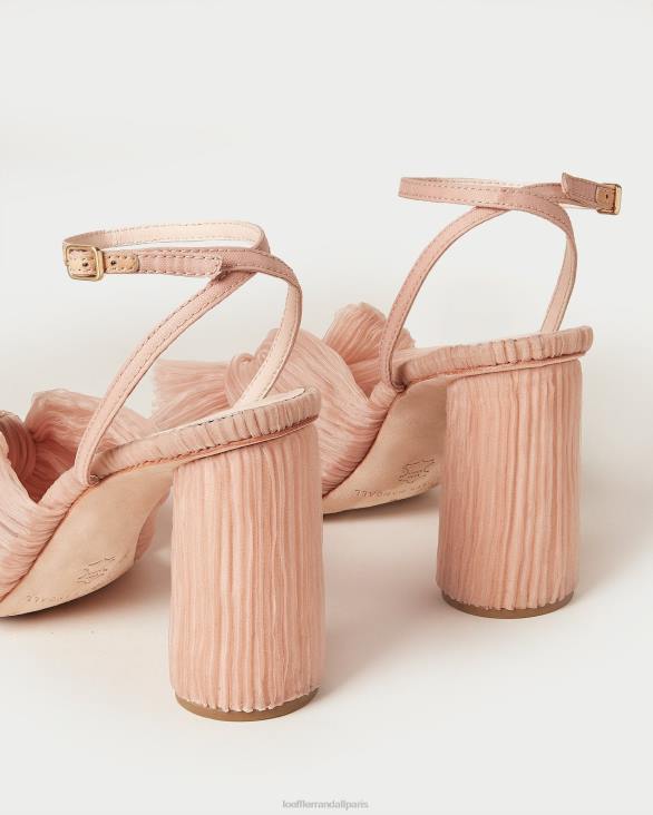 femmes Loeffler Randall beauté talon à nœud plissé camélia chaussures 8HL811