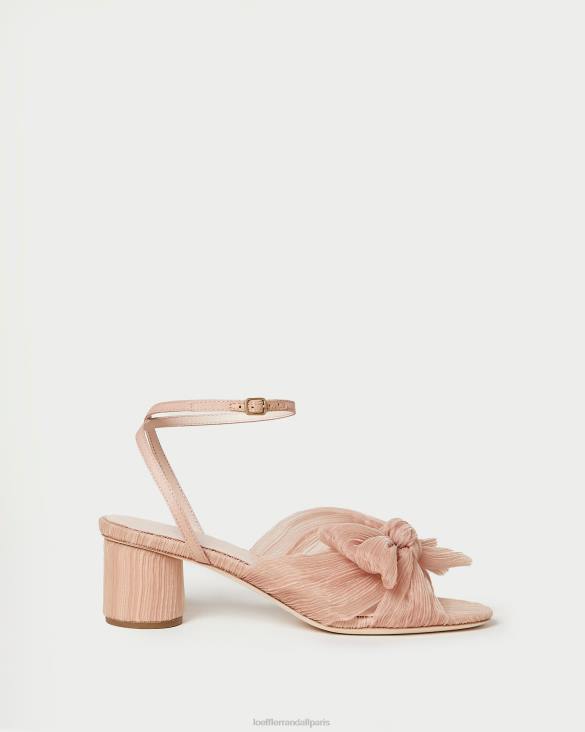 femmes Loeffler Randall beauté talon à nœud plissé dahlia chaussures 8HL830