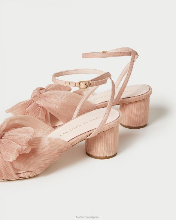 femmes Loeffler Randall beauté talon à nœud plissé dahlia chaussures 8HL830