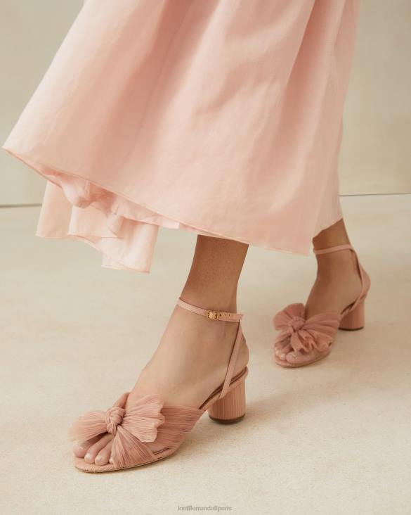 femmes Loeffler Randall beauté talon à nœud plissé dahlia chaussures 8HL830