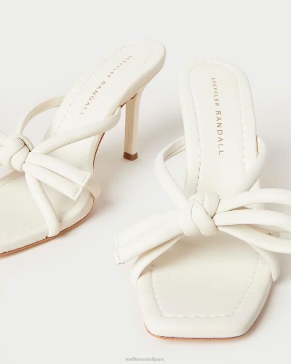 femmes Loeffler Randall blanc optique talon à nœud margi chaussures 8HL844