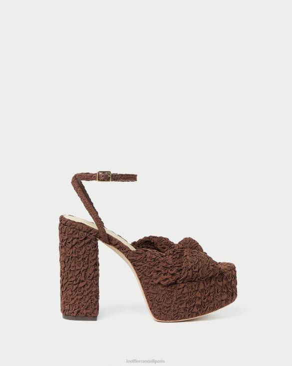 femmes Loeffler Randall cacao plateforme de nœuds roz chaussures 8HL892
