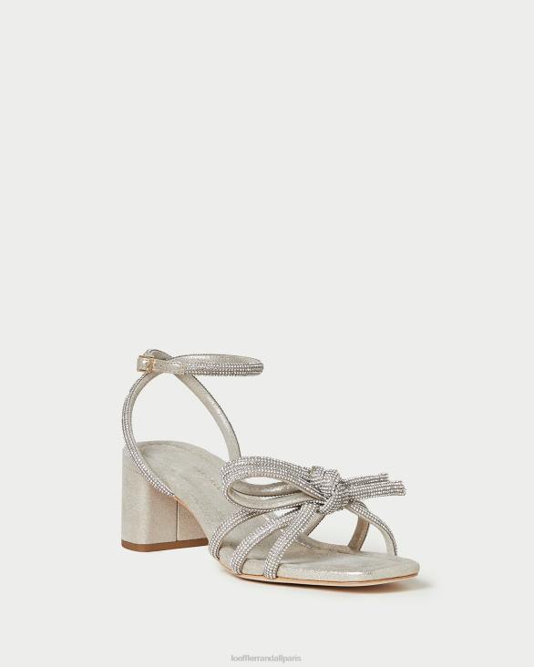 femmes Loeffler Randall cappuccino sandale mikel à nœud et talon chaussures 8HL815