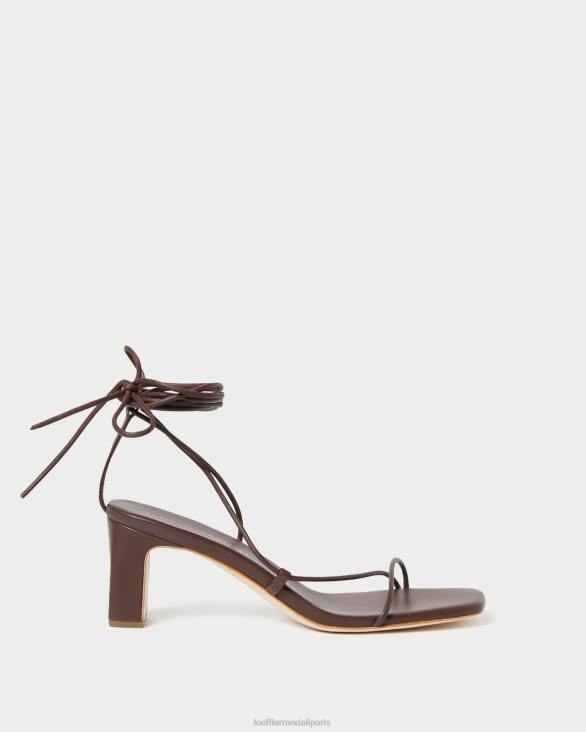 femmes Loeffler Randall chocolat talon enroulé à la cheville cosette chaussures 8HL886