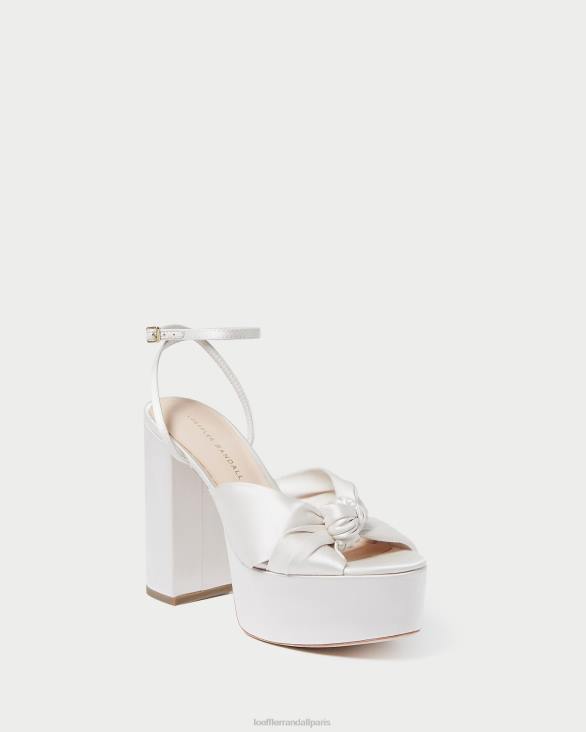 femmes Loeffler Randall crème plateforme de nœuds roz chaussures 8HL847