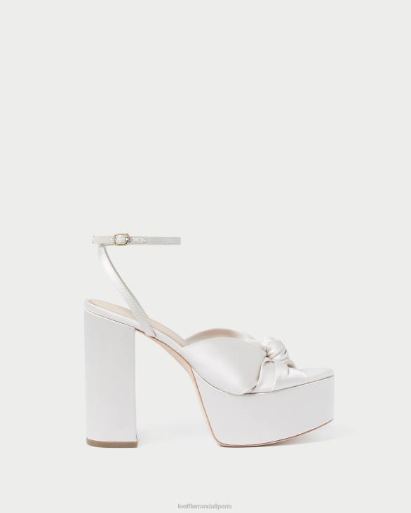 femmes Loeffler Randall crème plateforme de nœuds roz chaussures 8HL847