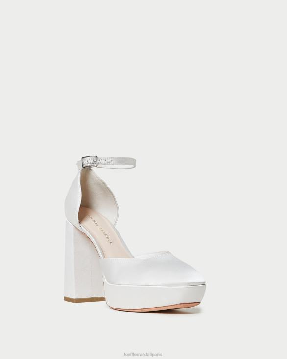 femmes Loeffler Randall crème plateforme fermée selina chaussures 8HL852