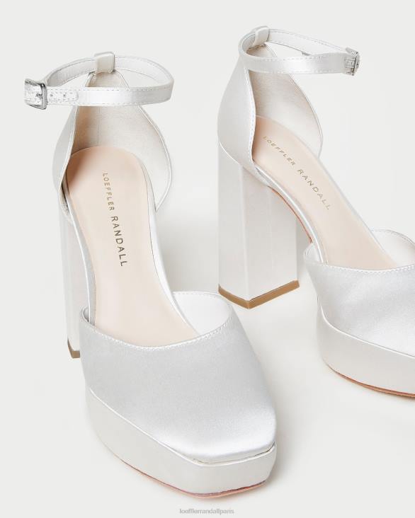 femmes Loeffler Randall crème plateforme fermée selina chaussures 8HL852