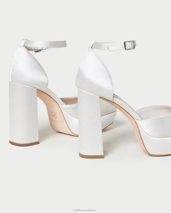 femmes Loeffler Randall crème plateforme fermée selina chaussures 8HL852