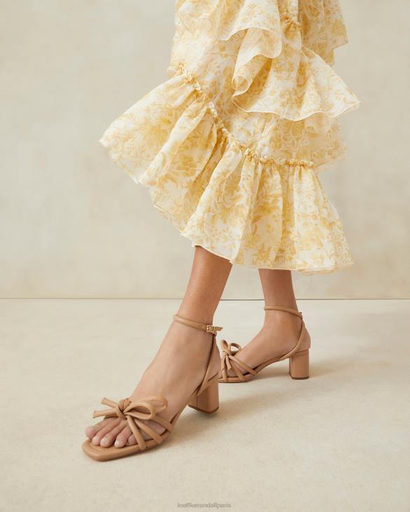 femmes Loeffler Randall dune sandale mikel à nœud et talon chaussures 8HL819