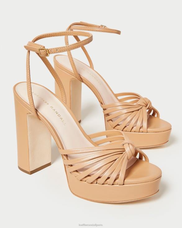 femmes Loeffler Randall dune sandale à plateforme à nœud rivka chaussures 8HL839