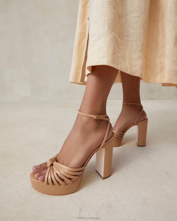 femmes Loeffler Randall dune sandale à plateforme à nœud rivka chaussures 8HL839