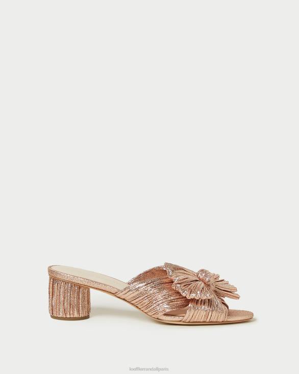 femmes Loeffler Randall dune talon à nœud plissé emilia chaussures 8HL863