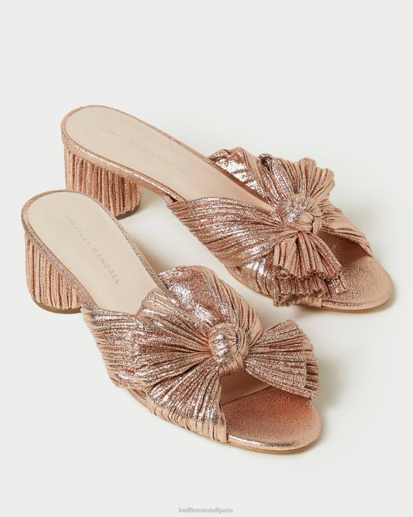 femmes Loeffler Randall dune talon à nœud plissé emilia chaussures 8HL863