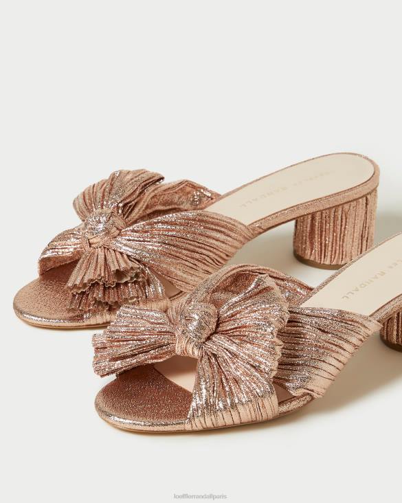 femmes Loeffler Randall dune talon à nœud plissé emilia chaussures 8HL863