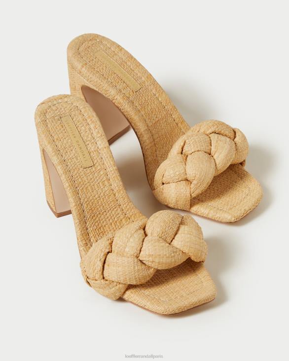 femmes Loeffler Randall naturel mule courbe tressée freya chaussures 8HL841