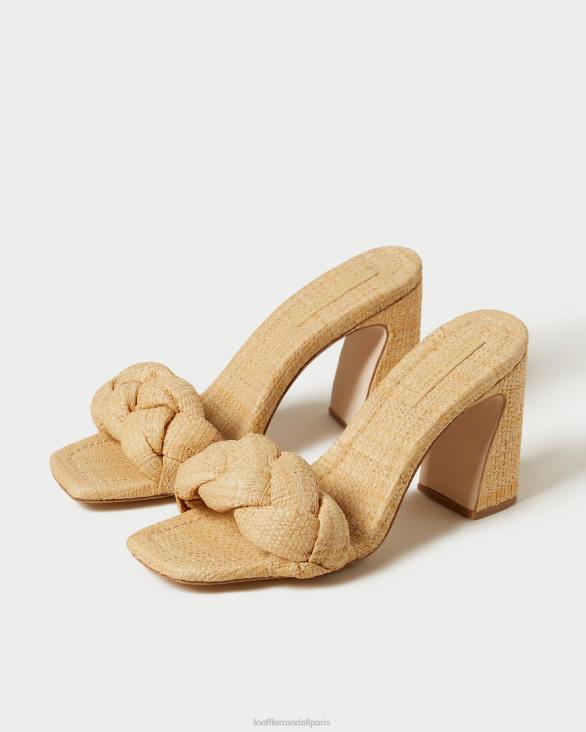 femmes Loeffler Randall naturel mule courbe tressée freya chaussures 8HL841